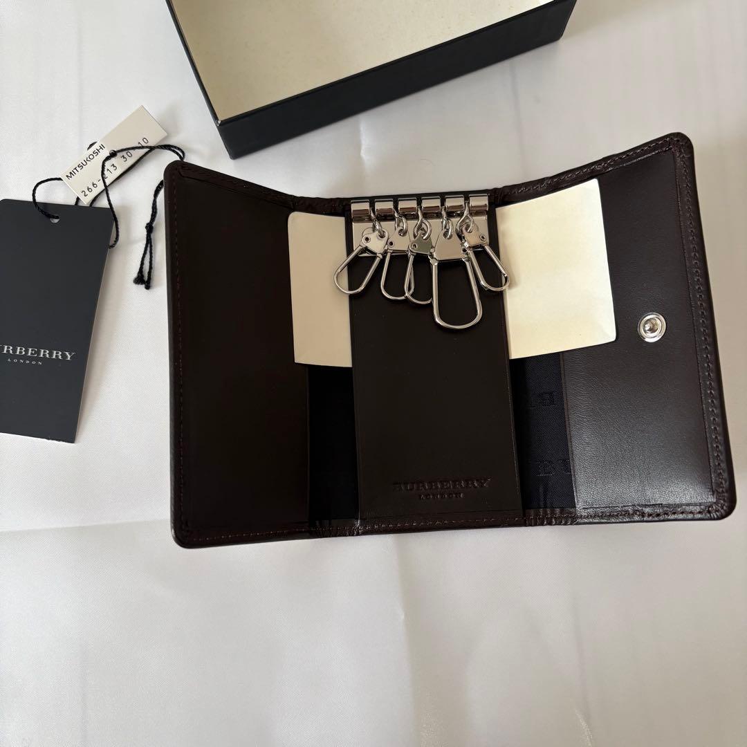 極美品✨BURBERRY バーバリー ノバチェック キーケース 5連 ブラウン