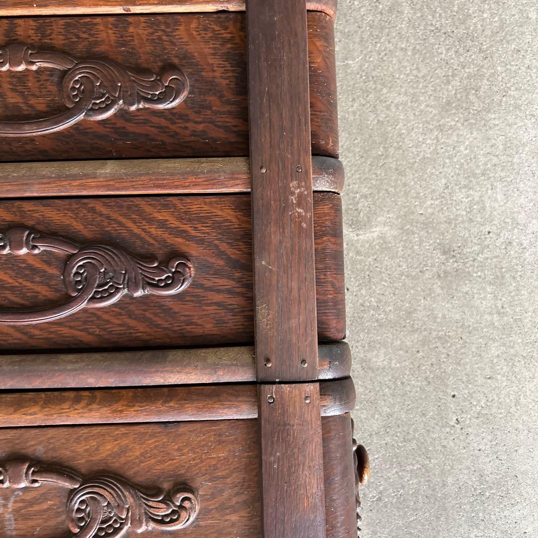 シンガーミシン　引き出し　2段　木製　レトロ　アンティーク　希少