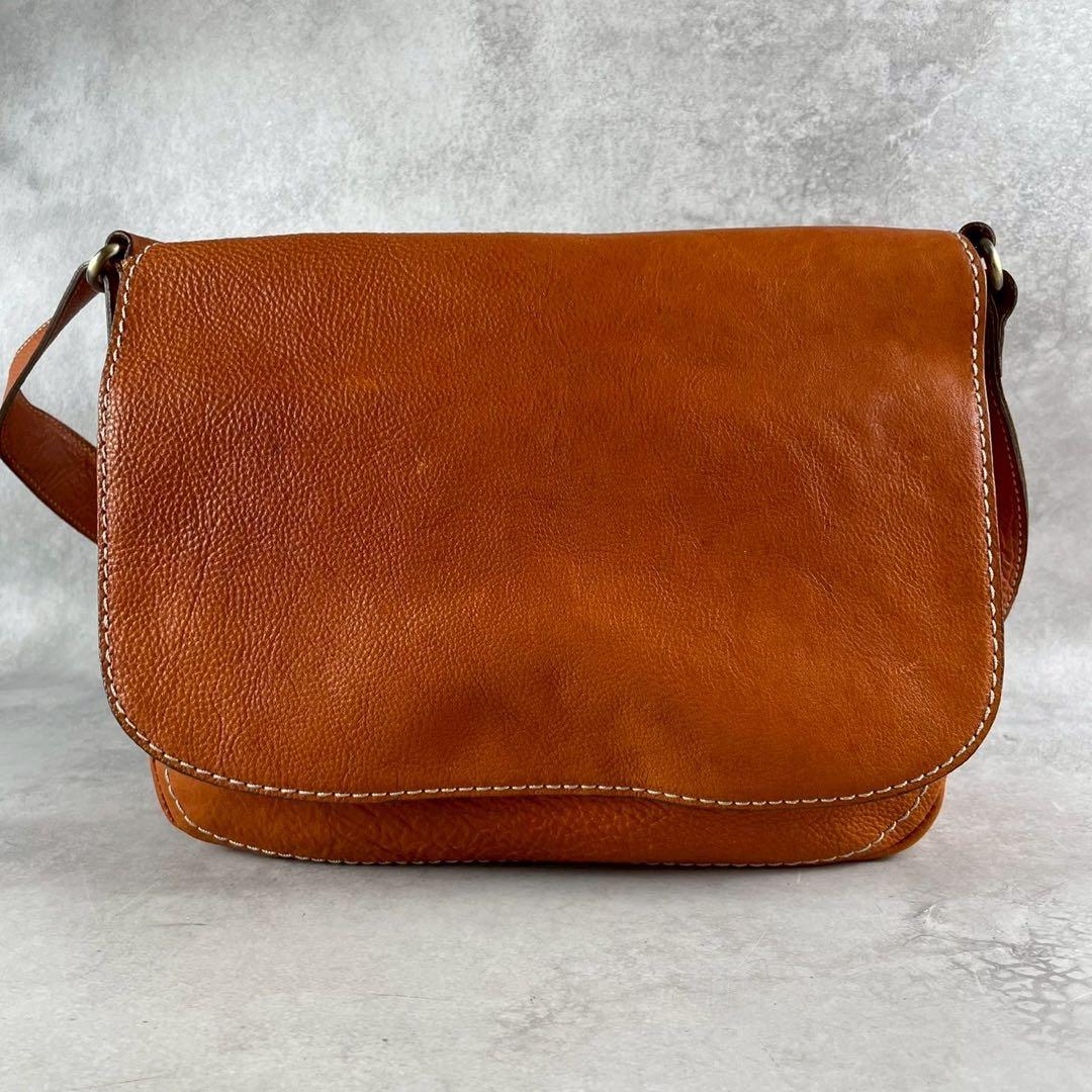 希少✨ 土屋鞄 メッセンジャーバッグ トーンオイルヌメ 斜め掛け A4可 レザー
