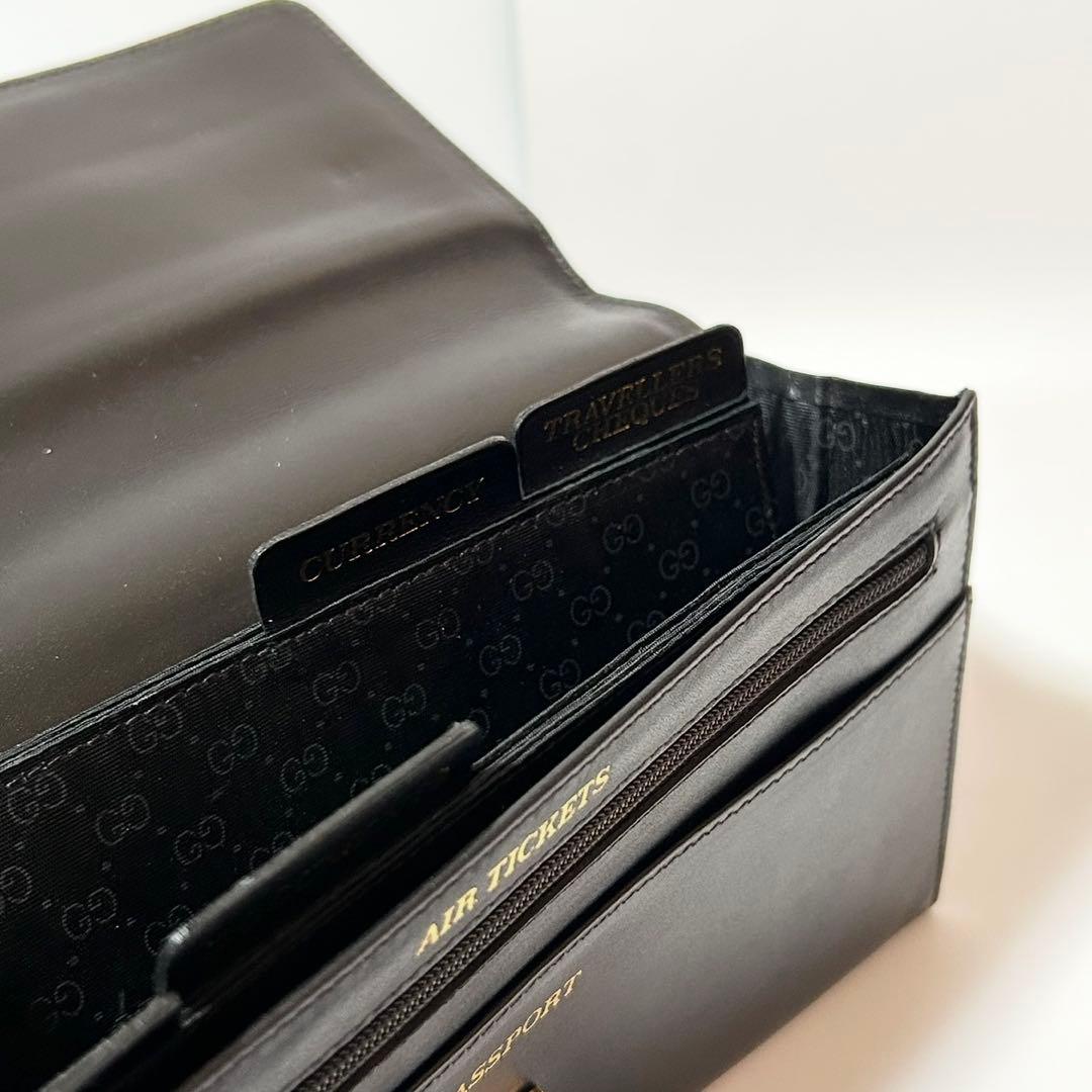 GUCCI グッチ ヴィンテージ トラベルオーガナイザー パスポートウォレット