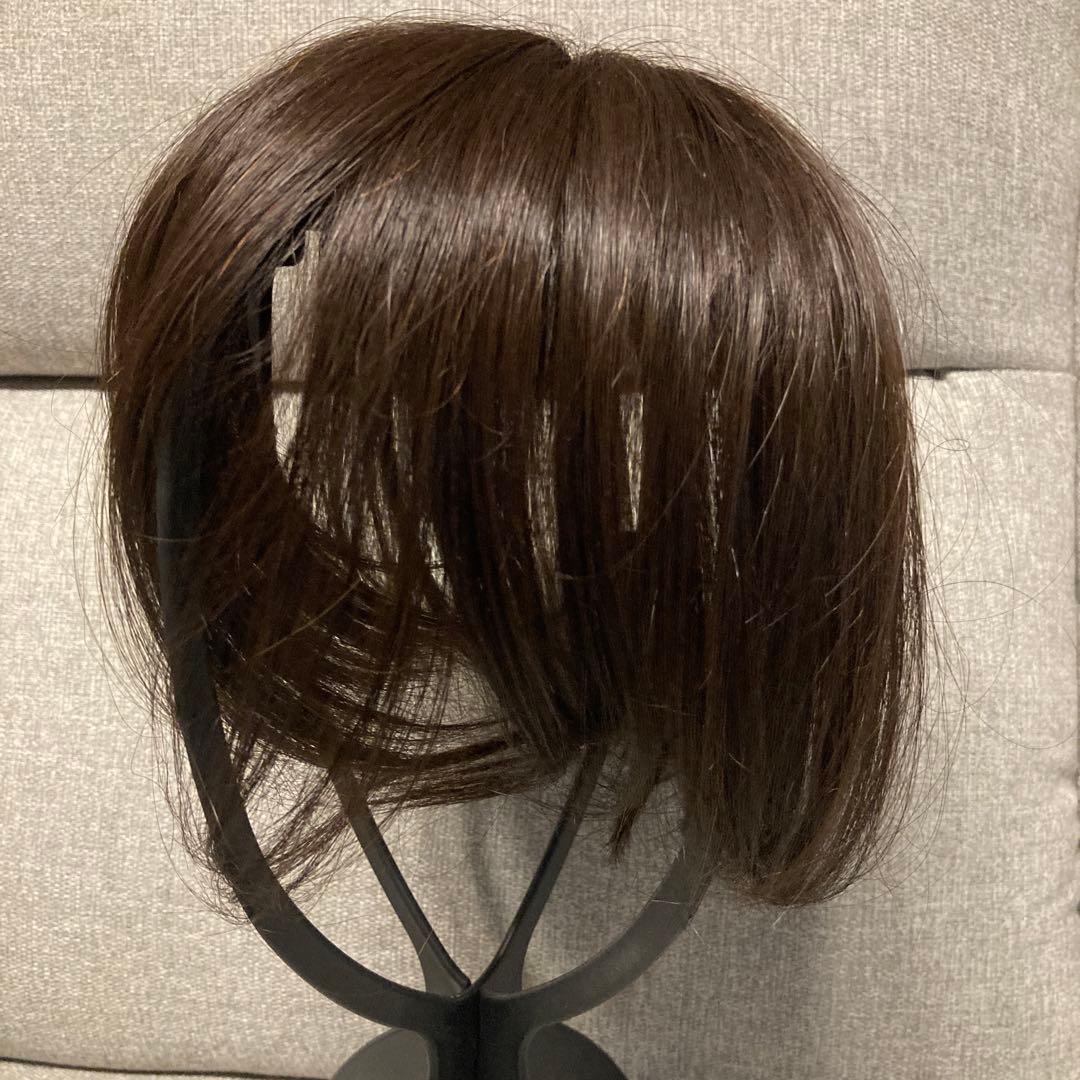 アクアドール部分ウィック人毛MIX 総手植え人毛MIXヘアピース シルクスキン