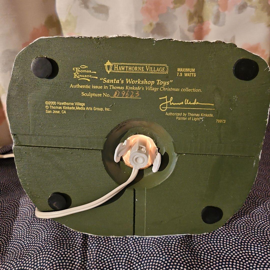 【美品付属品あり】トーマス・キンケード　「サンタのワークショップトイ」クリスマス