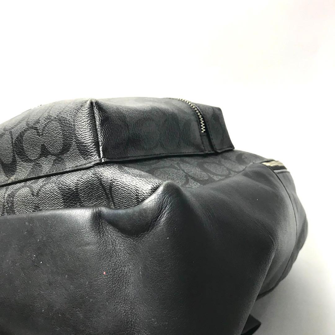 コーチ COACH ブラック リュック バックパック PVC 58314 レザー