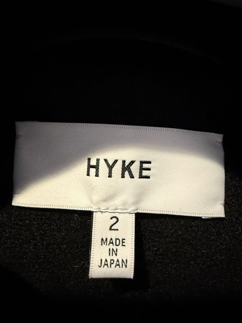 日本製HYKE ブラック ダッフルコート サイズ2