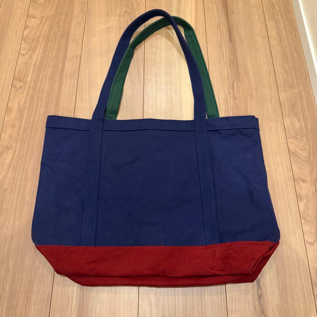 NOAH トートバッグ ネイビー/レッド/グリーン