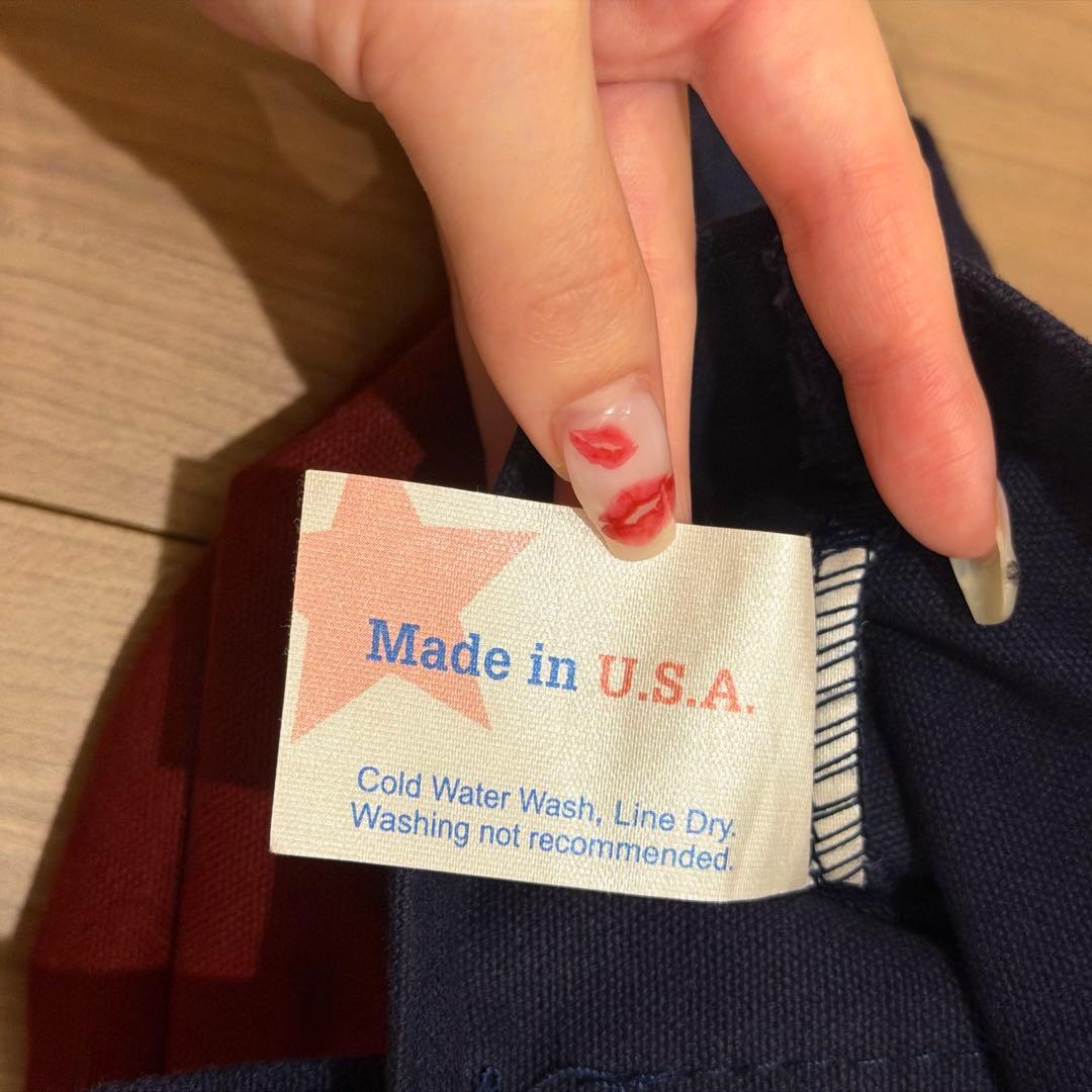 NOAH トートバッグ ネイビー/レッド/グリーン