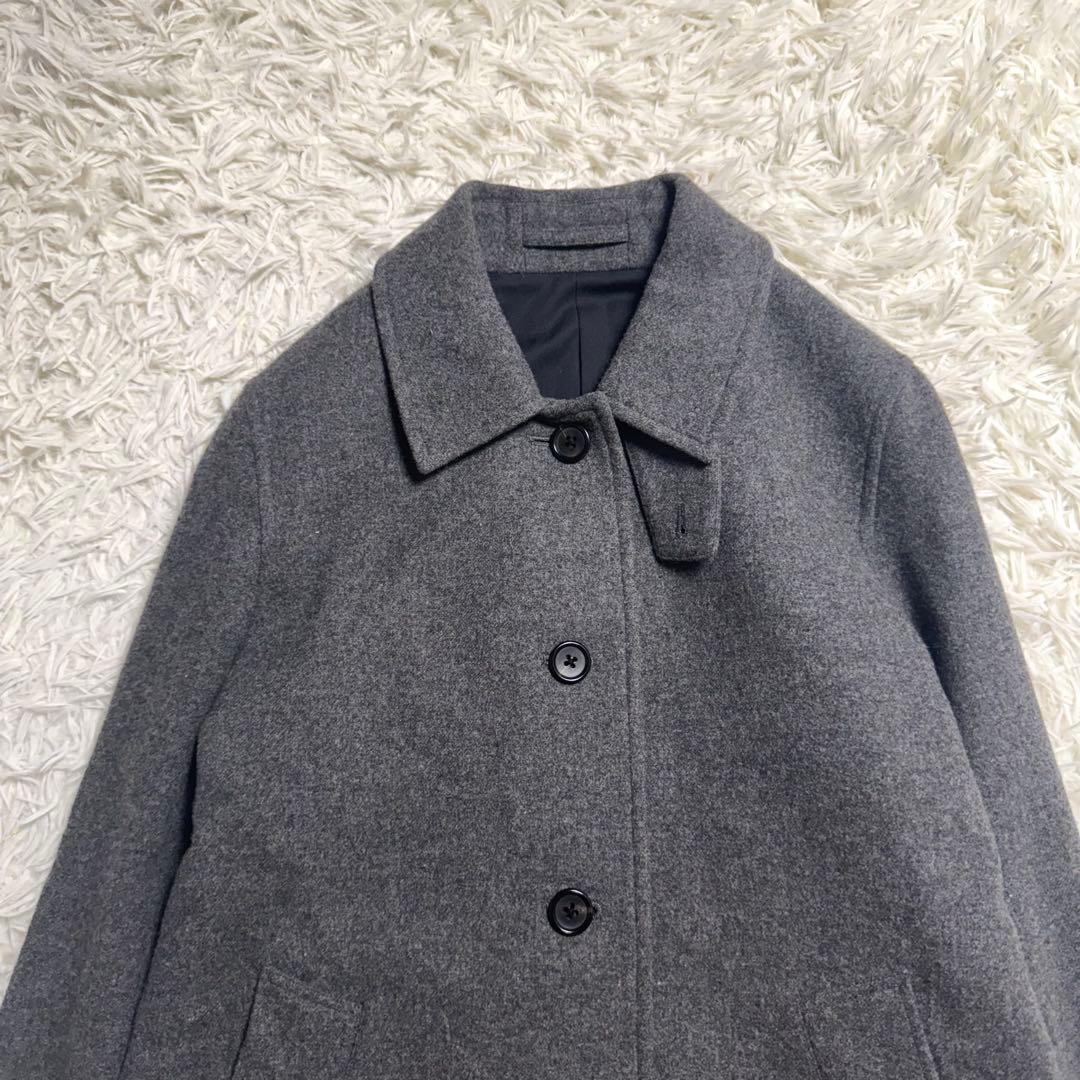 【近年極美品✨】マーガレットハウエル　ソフトウール コート チャコールグレー