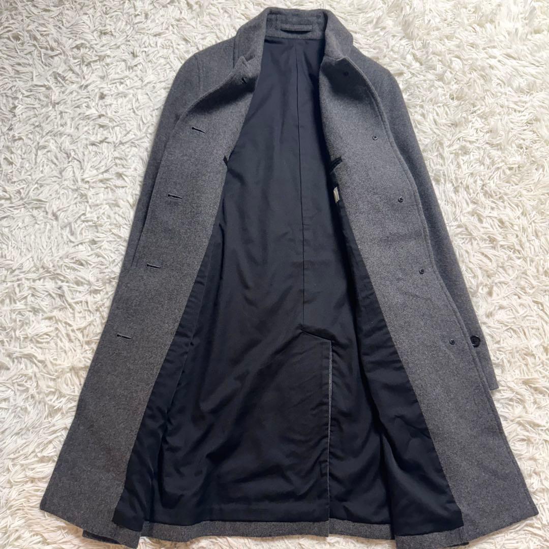 【近年極美品✨】マーガレットハウエル　ソフトウール コート チャコールグレー