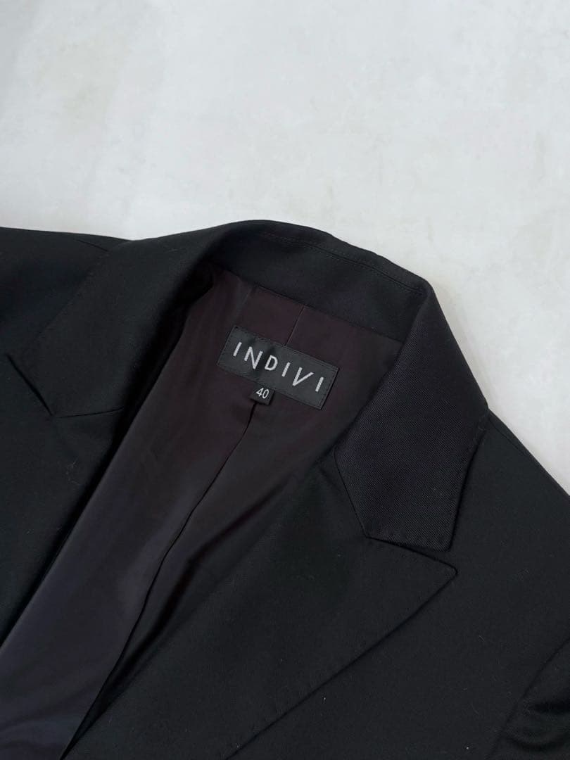 インディヴィ　スーツ　ブラック　セットアップ