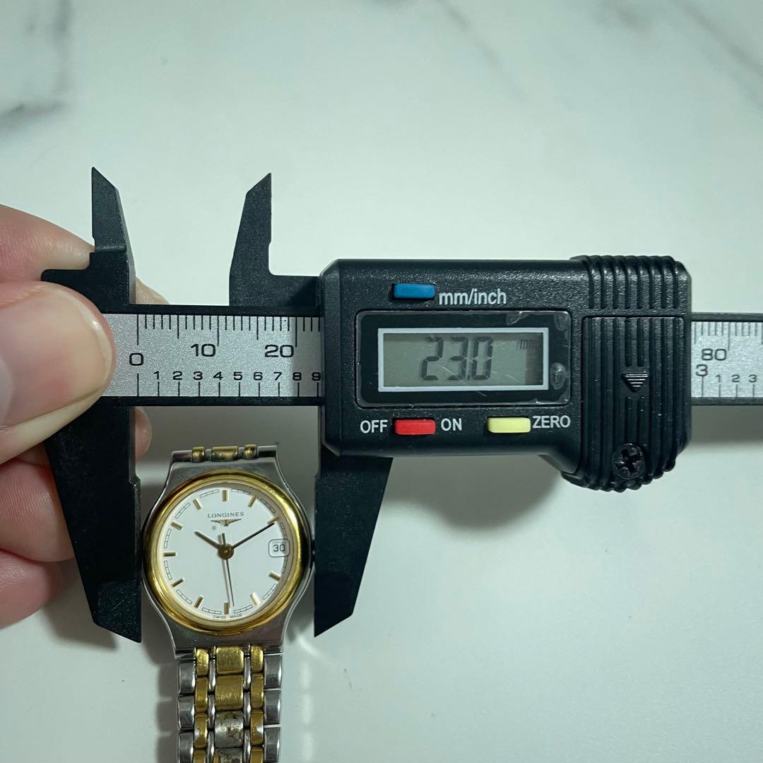 稼働品　LONGINES ロンジン　フラッグシップ　デイト　コンビカラー　腕時計