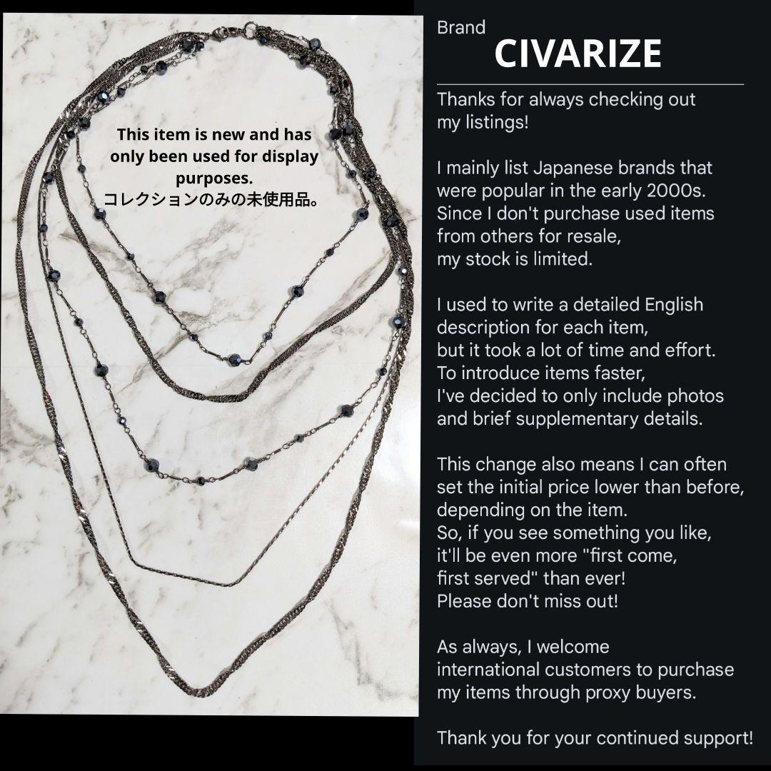 アクセサリー Japanese label brand CIVARIZE 5 necklace
