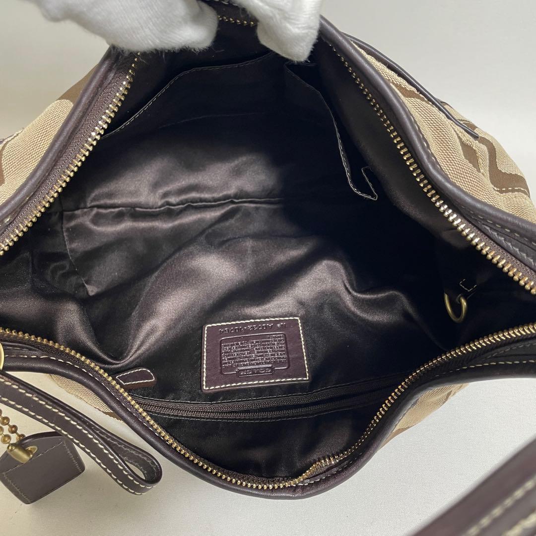 2511-305｜コーチ シグネチャー ハンドバッグ ダークブラウン