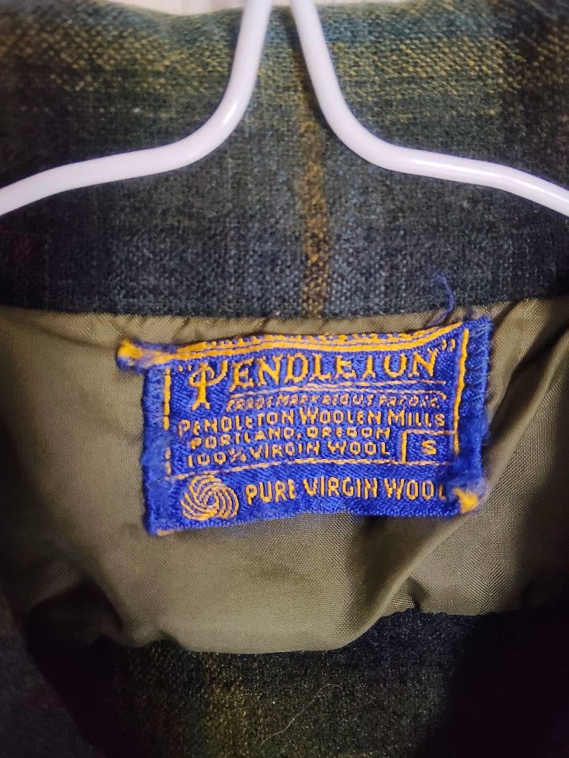 60's Pendleton ボードシャツ 開襟 フラップ付き ペンドルトン