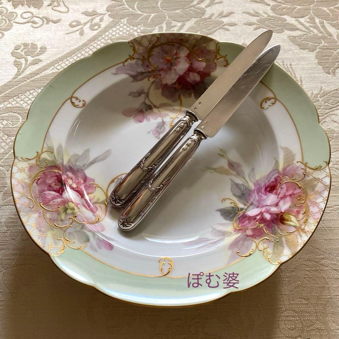 【フランス／クリストフル】純銀／デザートナイフ 6本セット