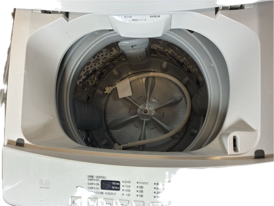【送料込】アイリスオーヤマ洗濯機 8kg IAW-T802E 大阪発送比較的綺麗