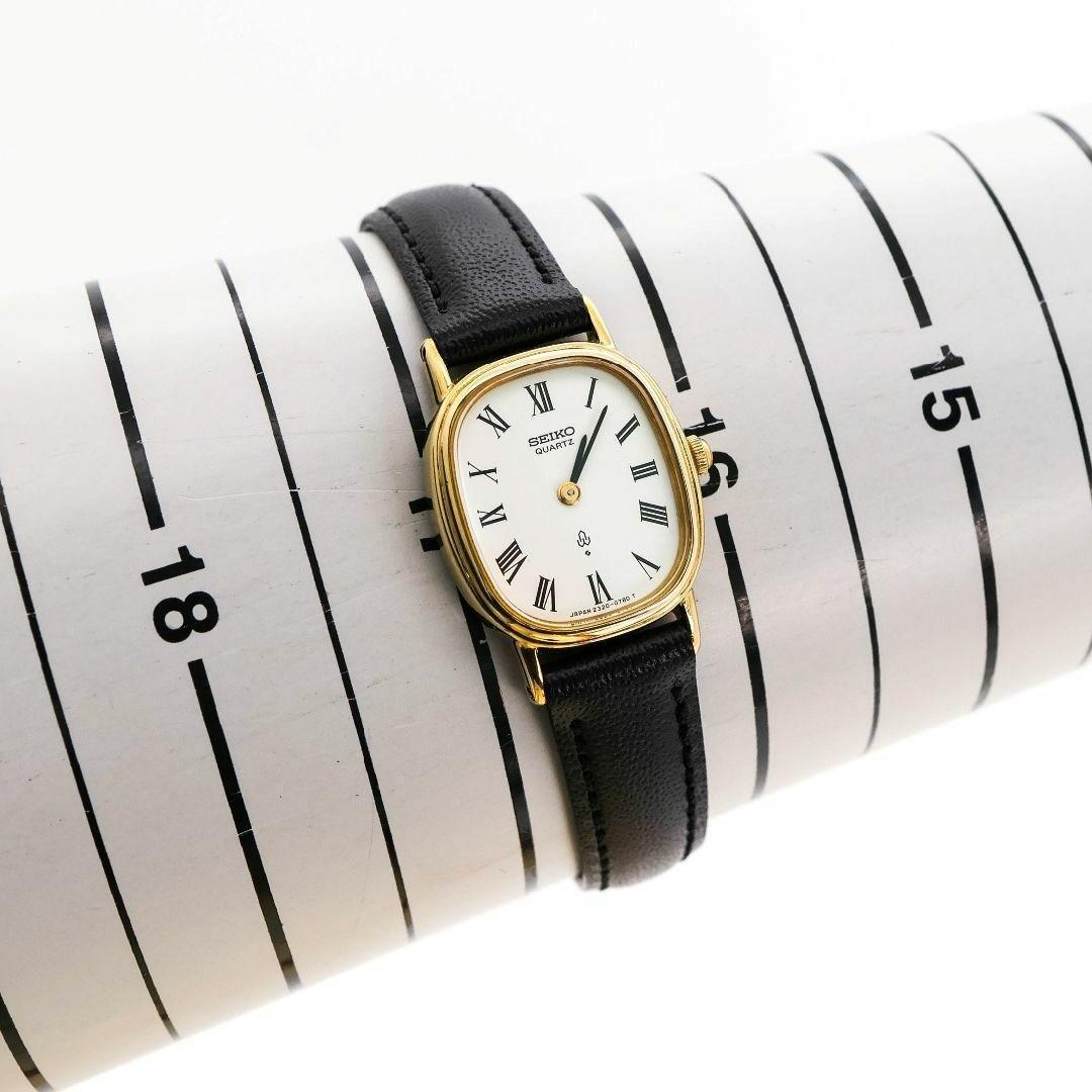 稼働 SEIKO 腕時計 14金 アンティーク 水晶マーク ローマン 858