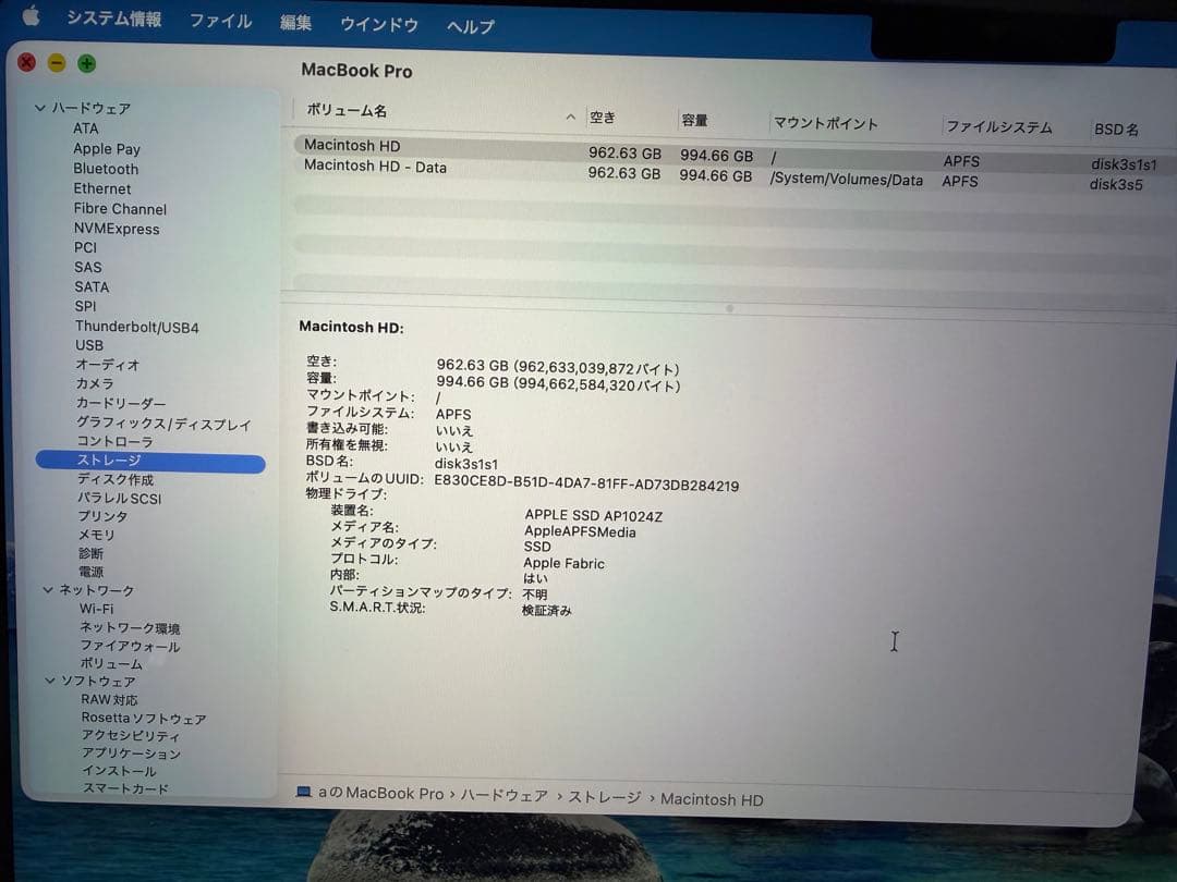 MW2X3J/A 14インチ MacBook Pro M4 16GB 1TB