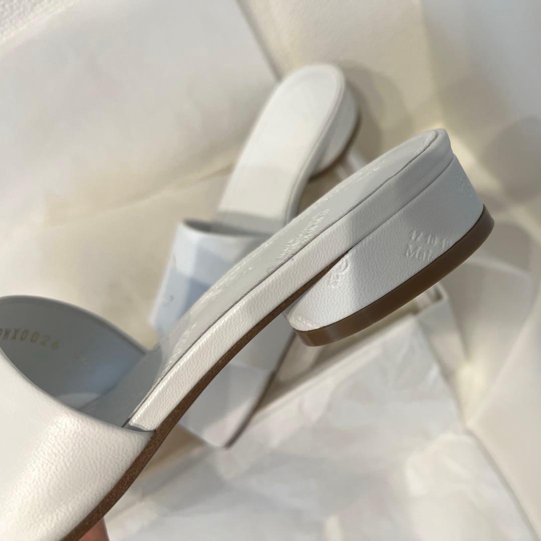 限定SALE！Maison Margiela スクエアトゥレザーサンダル