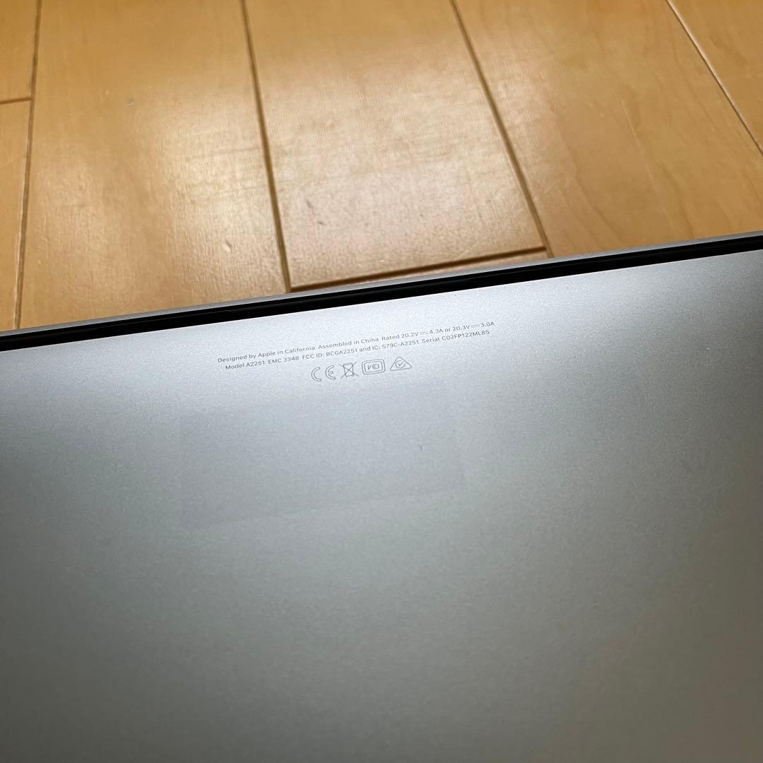 MacBook Pro 13インチ 2020 i7-32GB-512GB（92）
