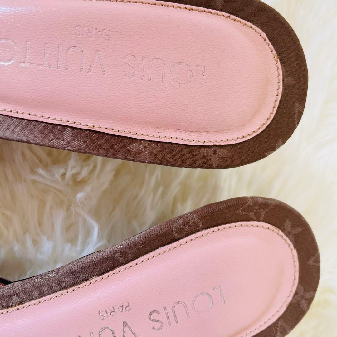 LOUIS VUITTON ルイヴィトン モノグラムミュール 希少25㎝美品