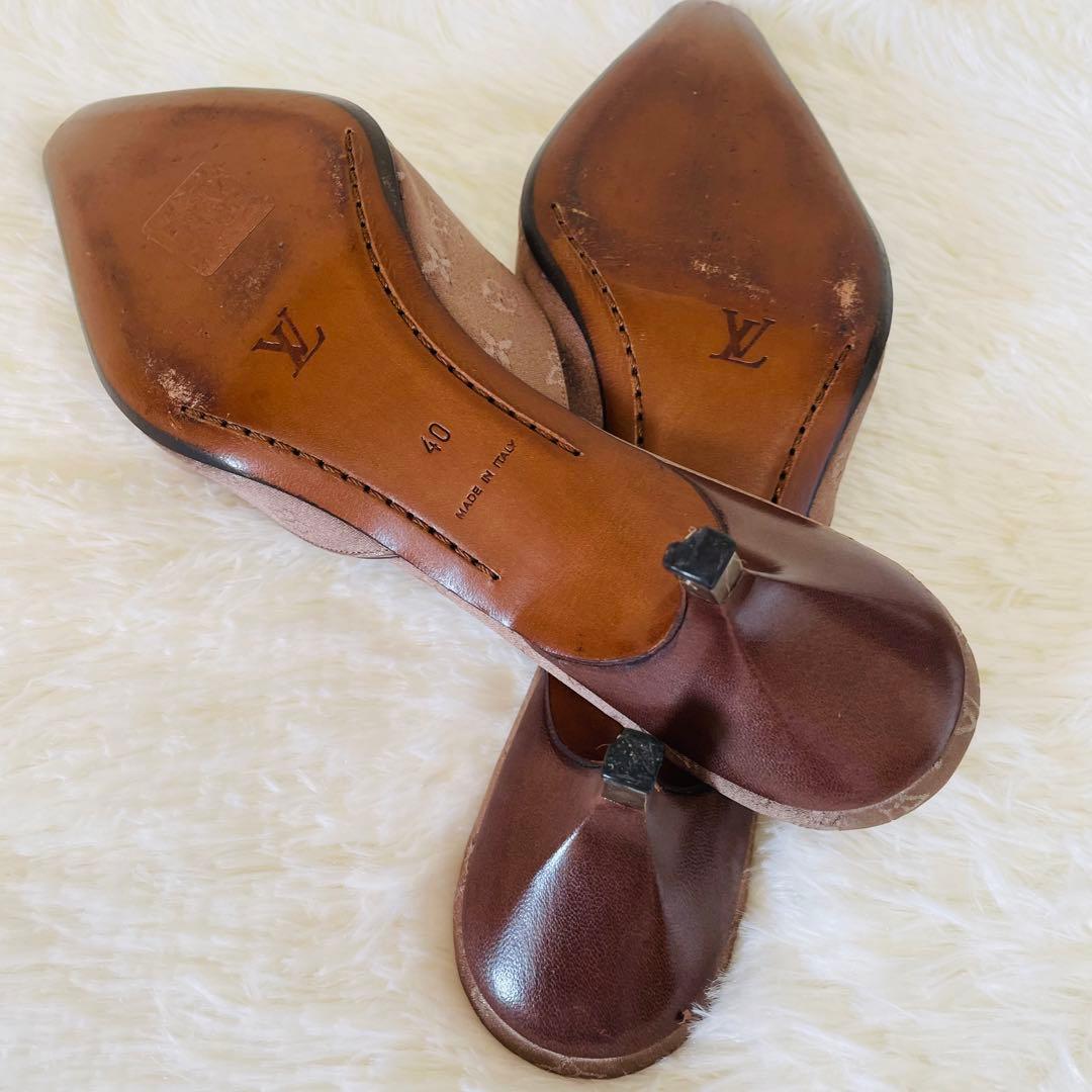 LOUIS VUITTON ルイヴィトン モノグラムミュール 希少25㎝美品
