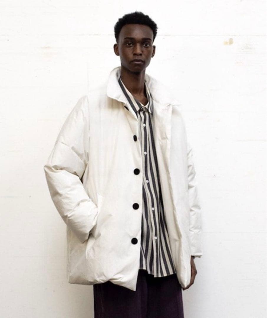 yoko sakamoto ヨーコサカモト 24AW ダウン ロングコートL 白