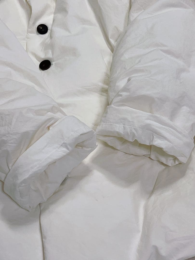 yoko sakamoto ヨーコサカモト 24AW ダウン ロングコートL 白