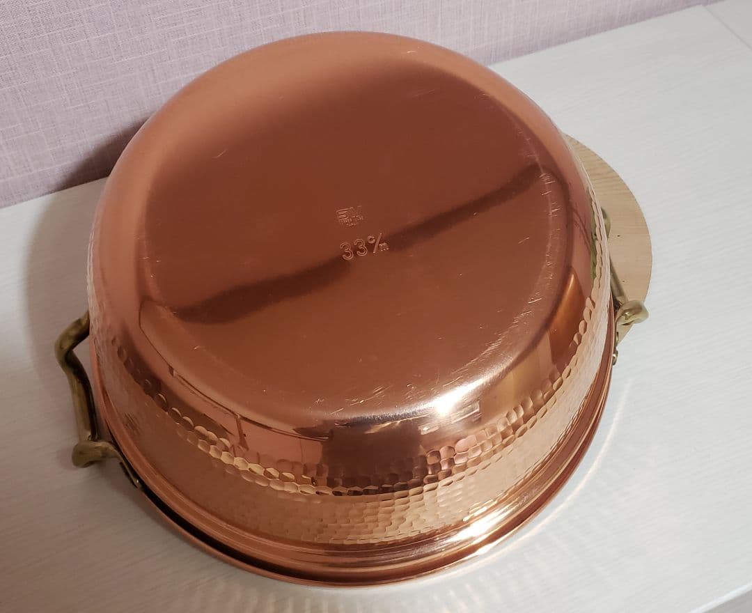 銅鍋 両手鍋 33㎝ SW 銅