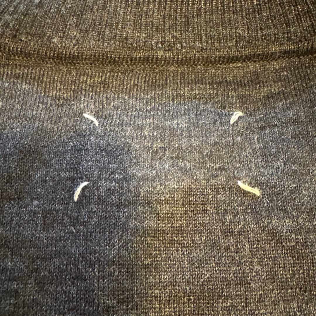 美品 メゾンマルジェラ エルボーパッチニット XS