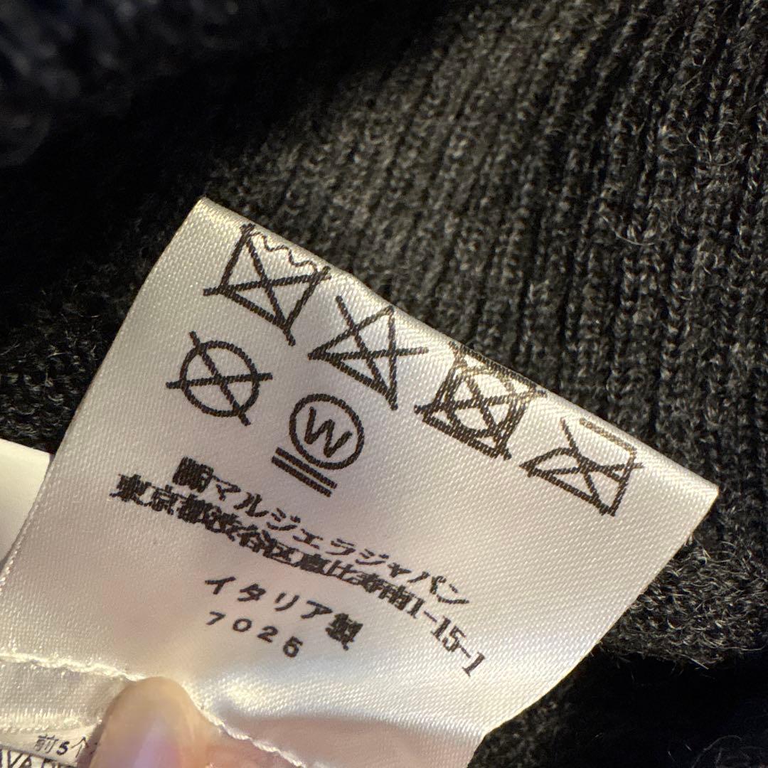 美品 メゾンマルジェラ エルボーパッチニット XS