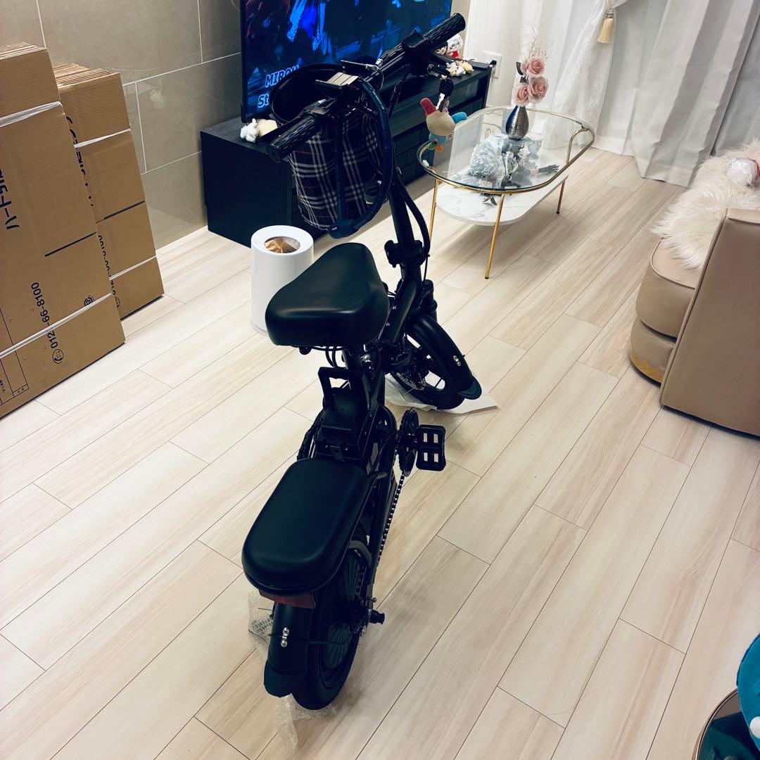 折りたたみ式電動アシスト自転車 黒