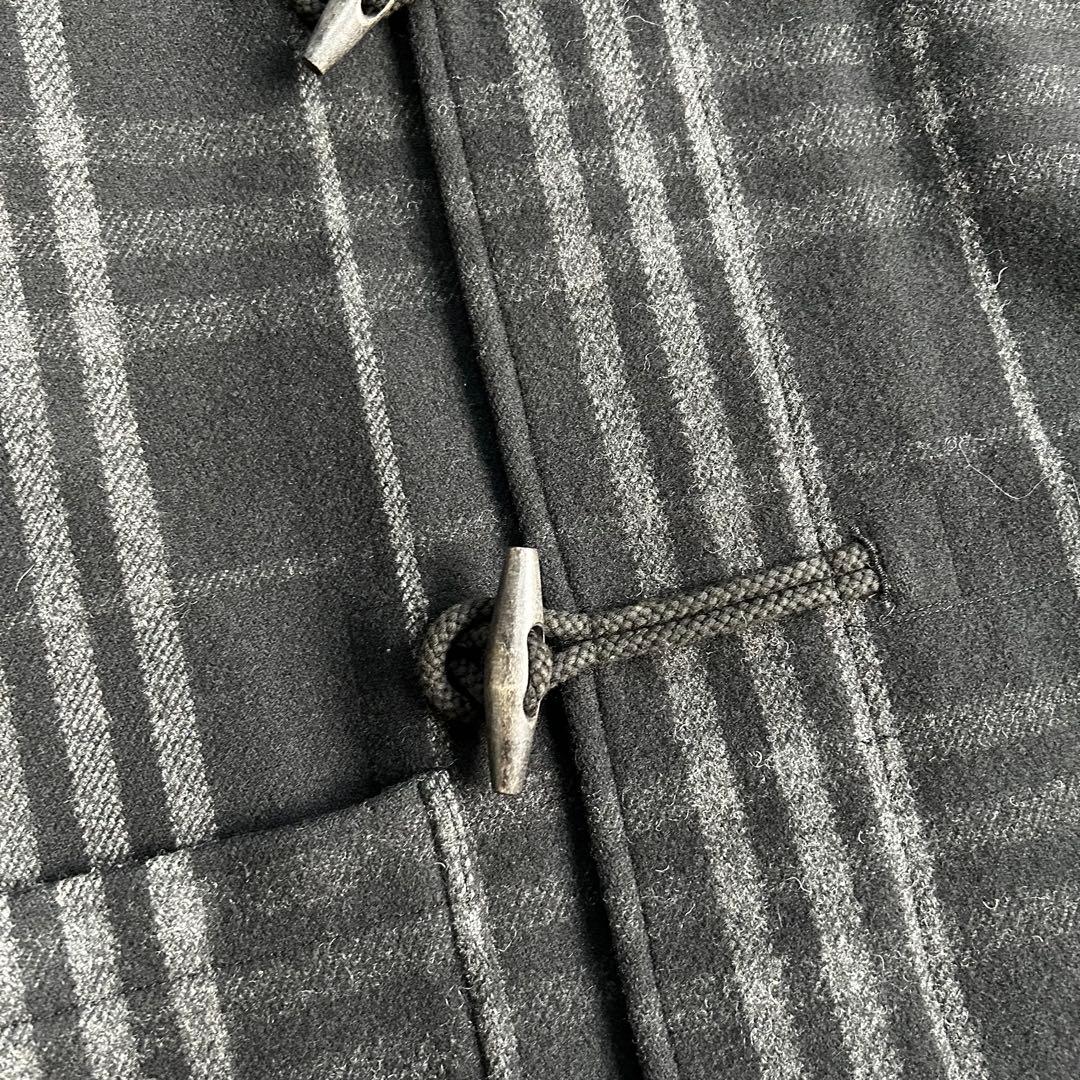 【希少】バーバリーブルーレーベル　ダッフルコート　全面チェック　ウール