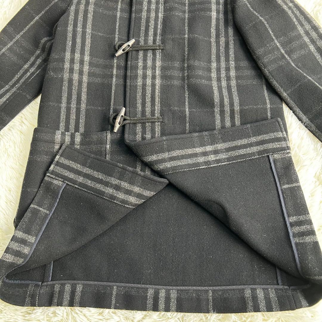 【希少】バーバリーブルーレーベル　ダッフルコート　全面チェック　ウール