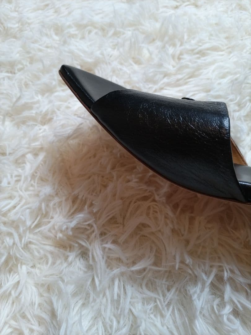 【美品】39 ファビオルスコーニ ミュール サンダル ブラック 24cm