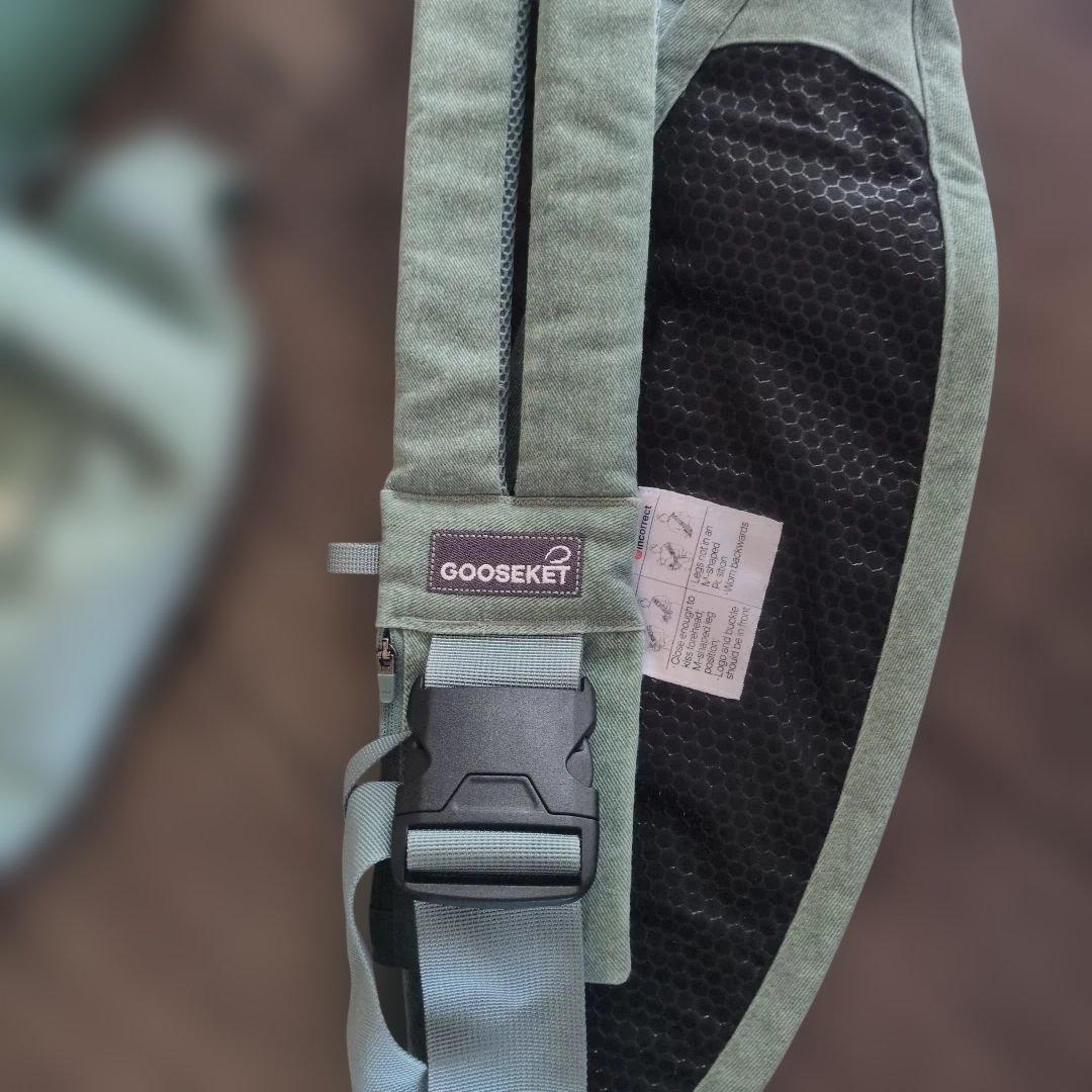 美品　 グスケット GOOSKET365　抱っこ紐Plus　ヒップシート　ミント