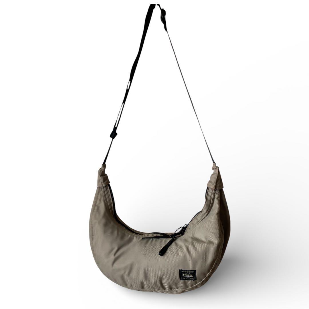 【希少】PORTER ROUND ショルダーバッグ ラウンド 三日月型 完売品
