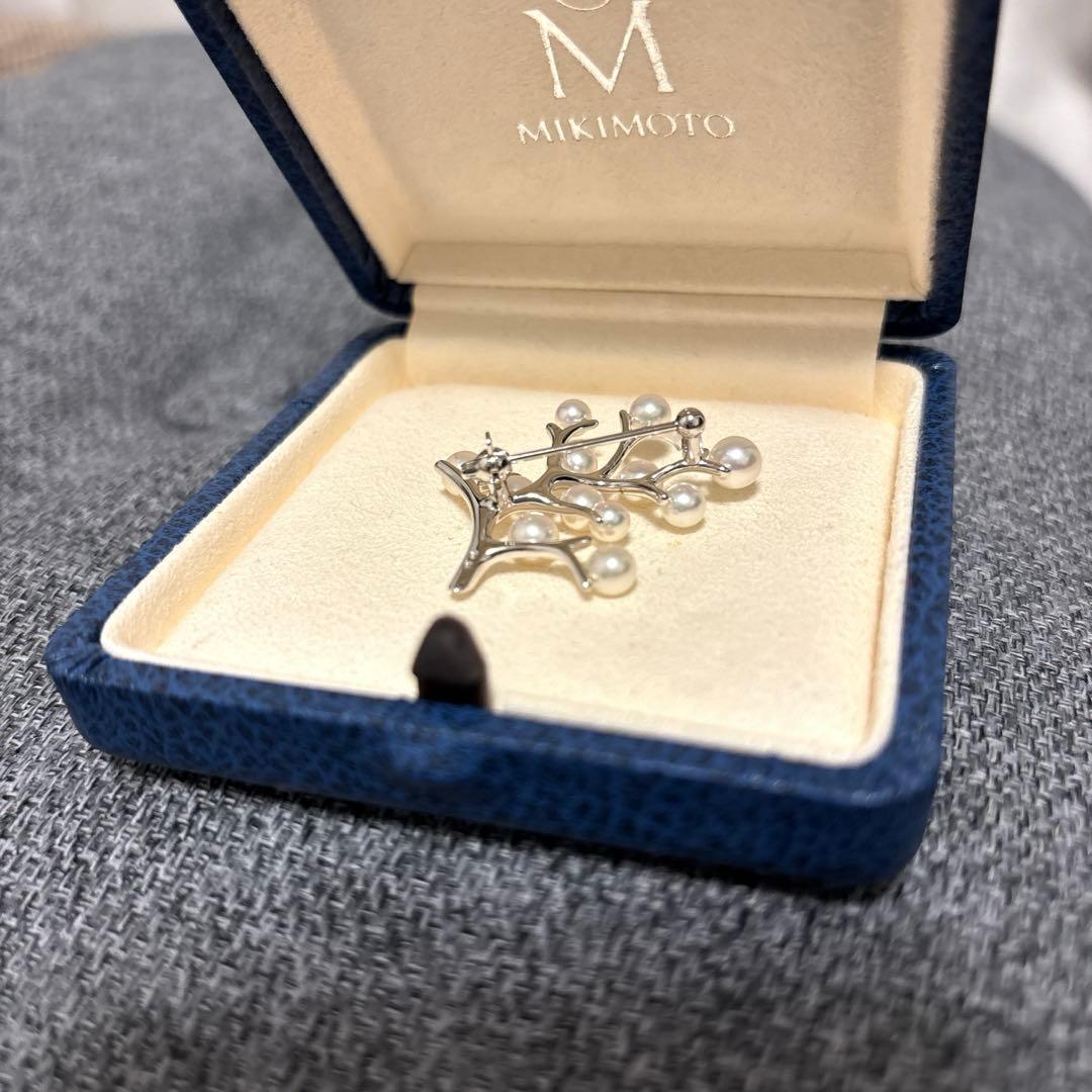 ミキモト　MIKIMOTO 幸福の木　アコヤ真珠　ブローチ