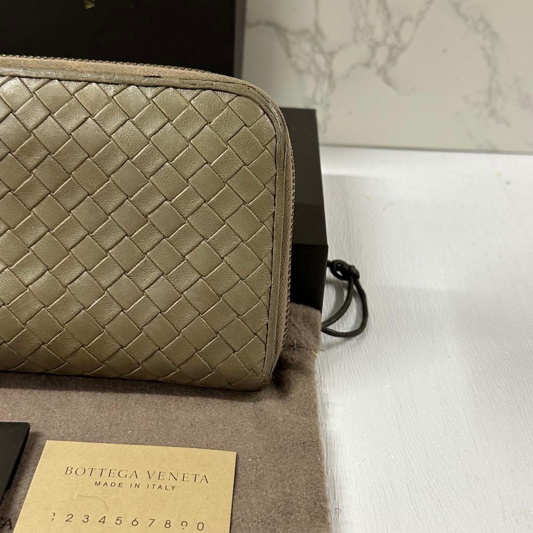超美品‼️ ボッテガヴェネタ　財布　長財布　イントレチャート　ラウンドファスナー