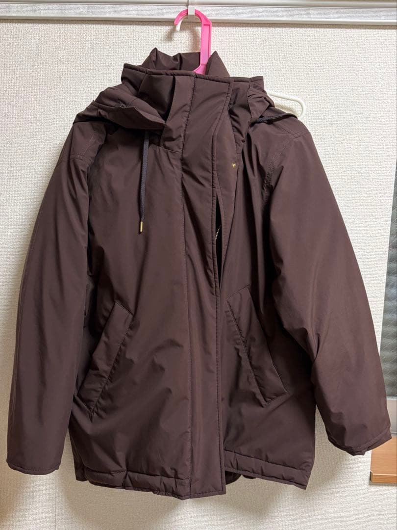 Spick&span 2WAY撥水ダウンハーフコート　36 ブラウン