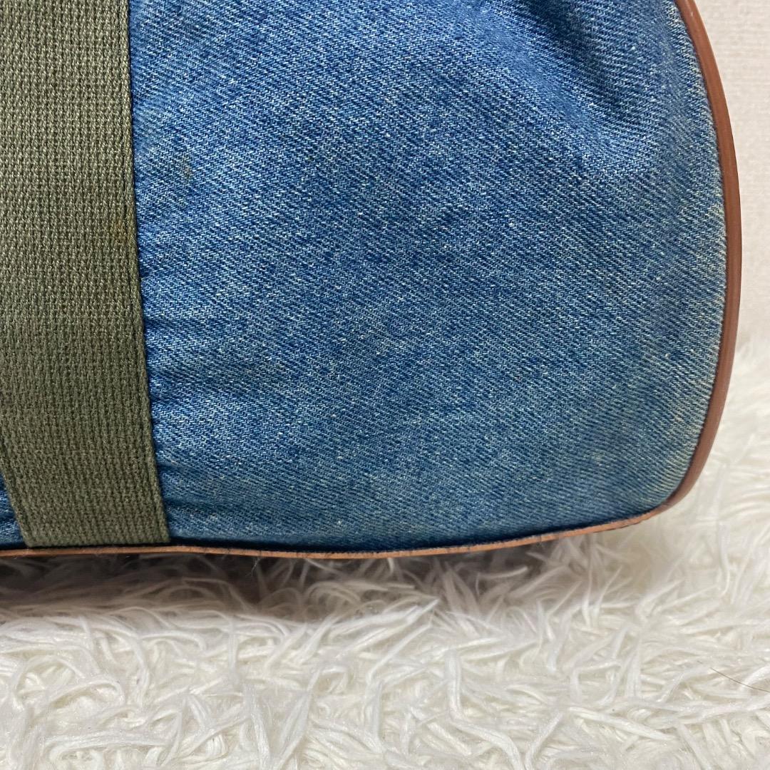 【希少】80s ビンテージエルエルビーン　デニム×レザー　ボストンバッグ