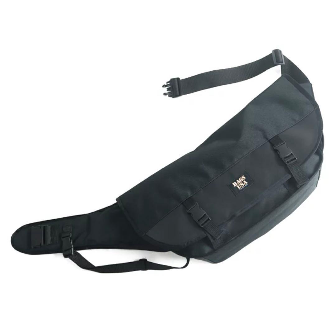 BAGS USA メッセンジャーバッグ ブラック美品USA製