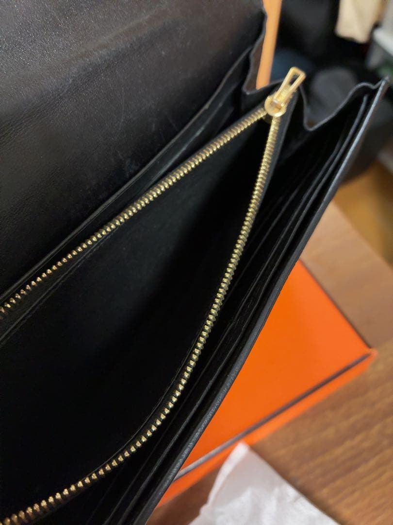 こいみん　正規品　HERMES クロコダイルレザー 長財布　①