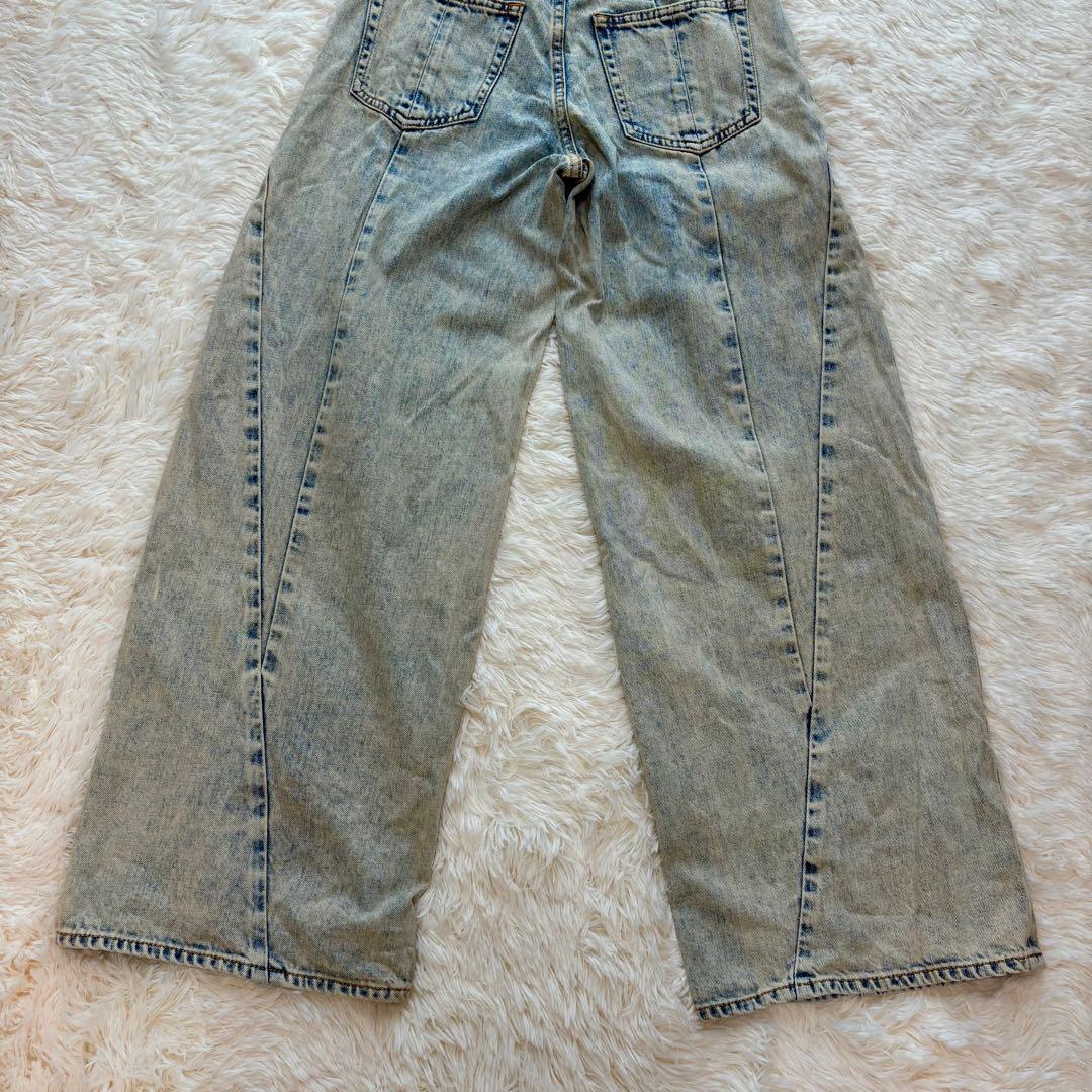 MOUSSY マウジー CURVED LINE CHEMICAL BAGGY