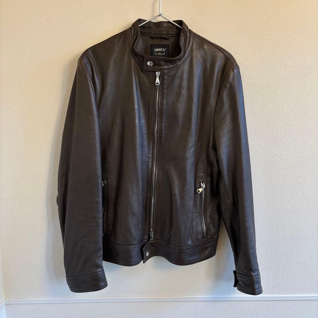 EMMETI シングルライダース　ブラウン　サイズ46