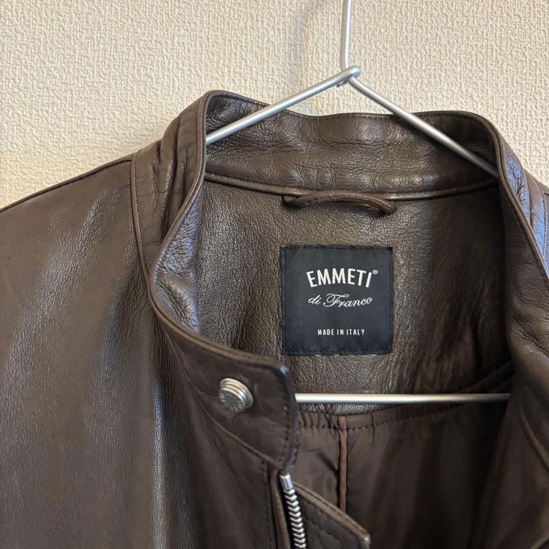 EMMETI シングルライダース　ブラウン　サイズ46