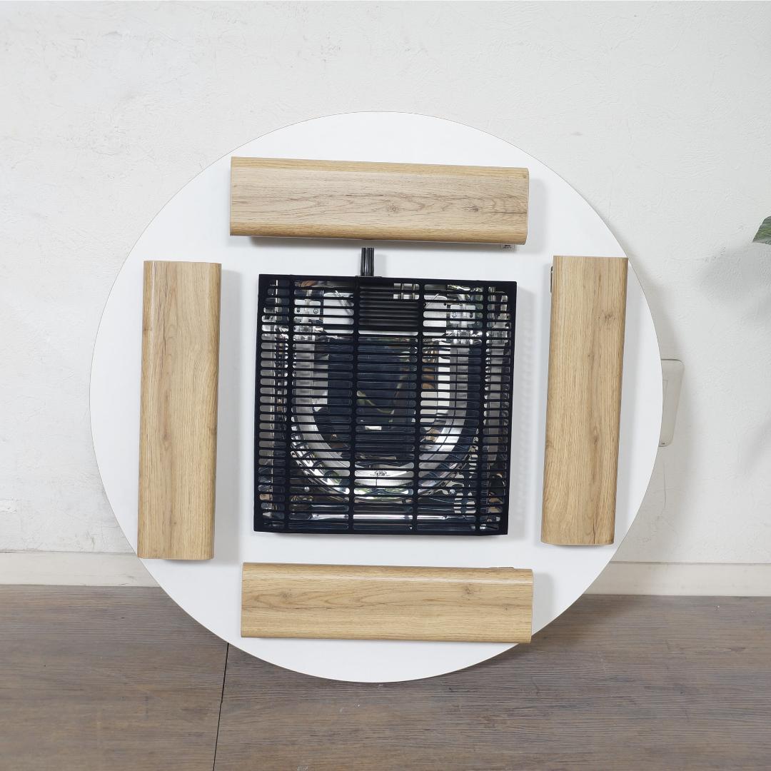 フォロー割【新品】円形こたつテーブル Moneモネ ＆ 布団 Lunaルナ