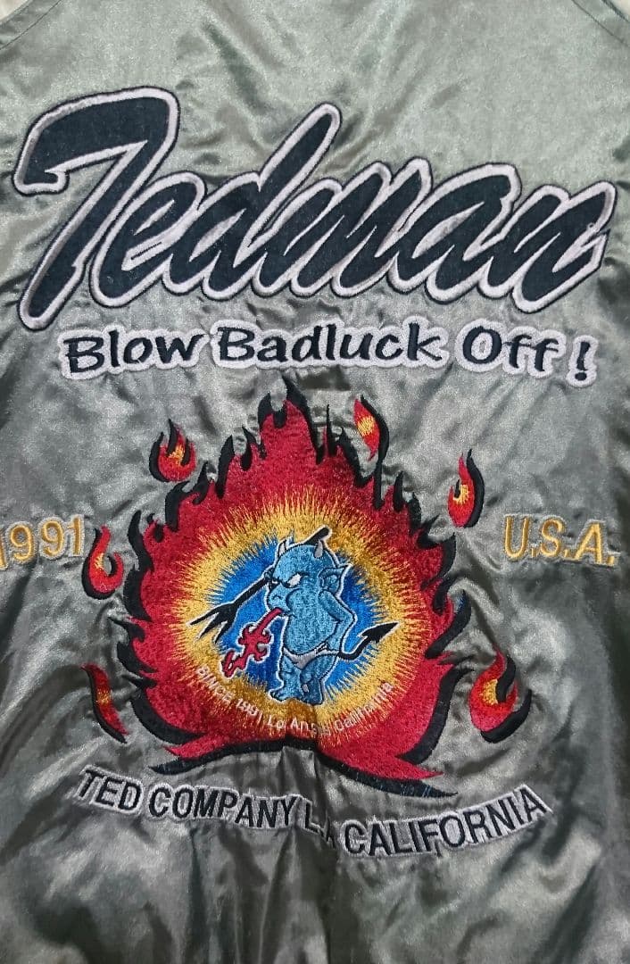 テッドマン 火焔 悪魔 スカジャン Lサイズ テッドカンパニー