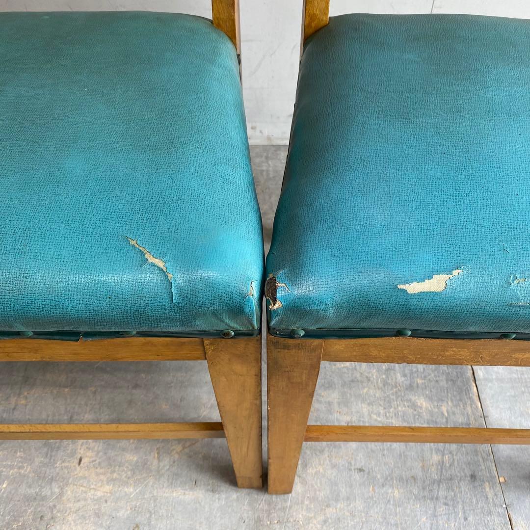 2点セット アンティーク 椅子 チェア スツール 飾り台 昭和レトロ z502