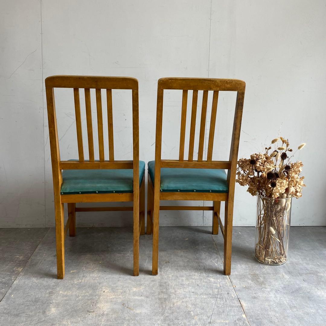 2点セット アンティーク 椅子 チェア スツール 飾り台 昭和レトロ z502