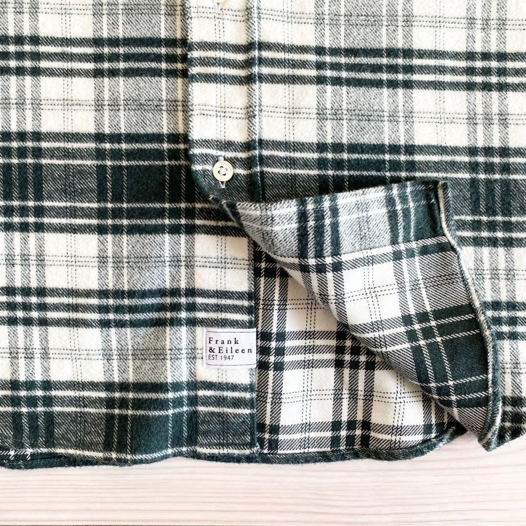 美品 Frank&Eileen FINBAR ボタンダウン チェックネルシャツ